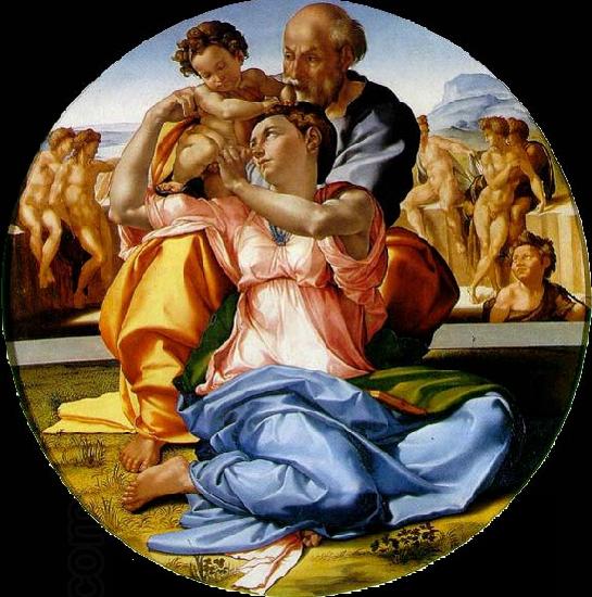 Michelangelo Buonarroti The Holy Family with the infant St. John the Baptist China oil painting art